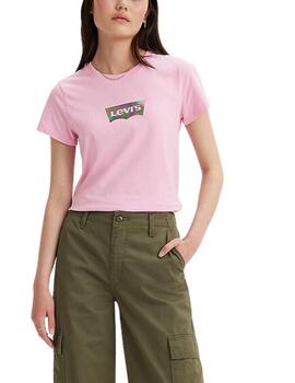 Camiseta Levi's® The Perfect Tee rosa para mujer