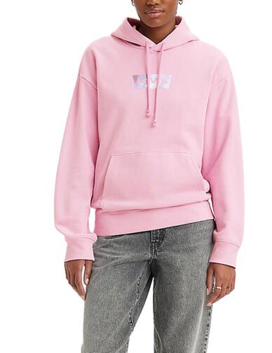 Sudadera Levi's® Graphic Standard Hoodie rosa para mujer