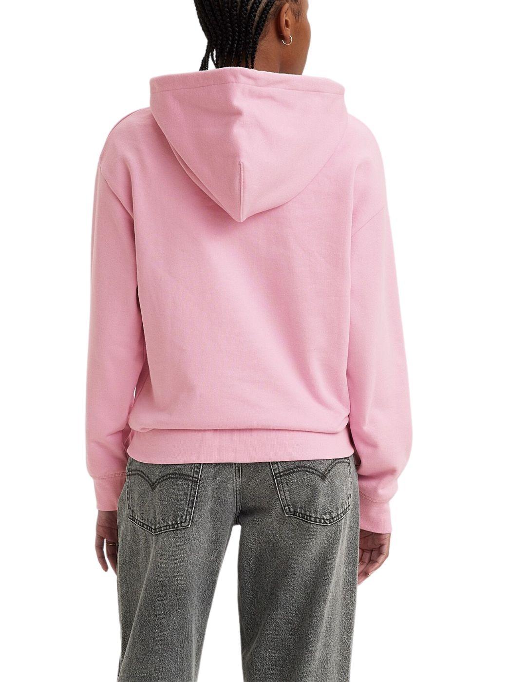 Sudadera Levi's® Graphic Standard Hoodie rosa para mujer