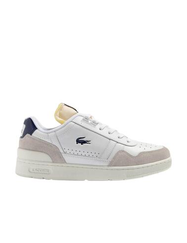 Zapatillas Lacoste T-Clip colorblock piel y material textil