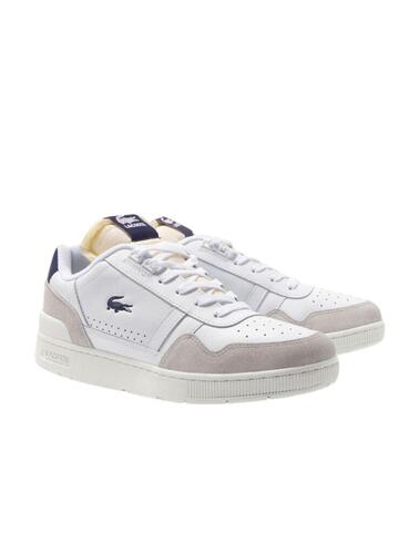 Zapatillas Lacoste T-Clip colorblock piel y material textil