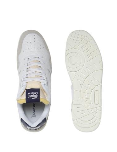 Zapatillas Lacoste T-Clip colorblock piel y material textil