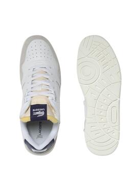 Zapatillas Lacoste T-Clip colorblock piel y material textil