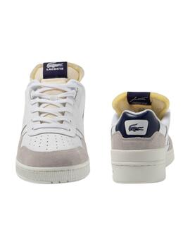 Zapatillas Lacoste T-Clip colorblock piel y material textil