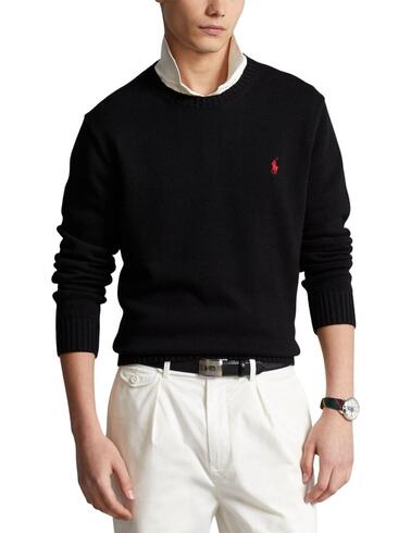 Jersey Polo Ralph Lauren de algodón con cuello redondo