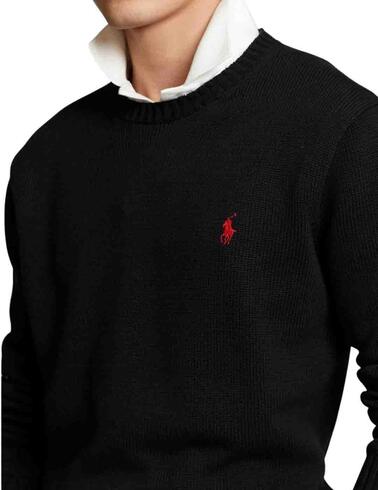 Jersey Polo Ralph Lauren de algodón con cuello redondo