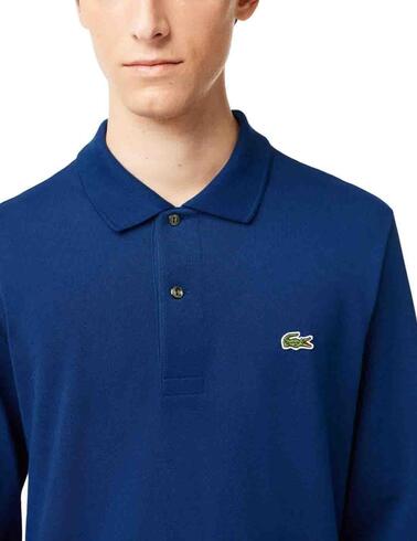 Polo Lacoste polo L1312 de manga larga para hombre