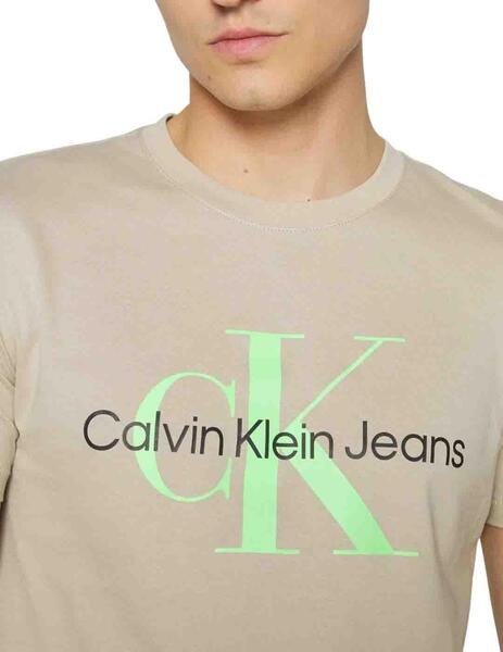 Calvin Klein pantalón chandal de algodón orgánico con logo y corte