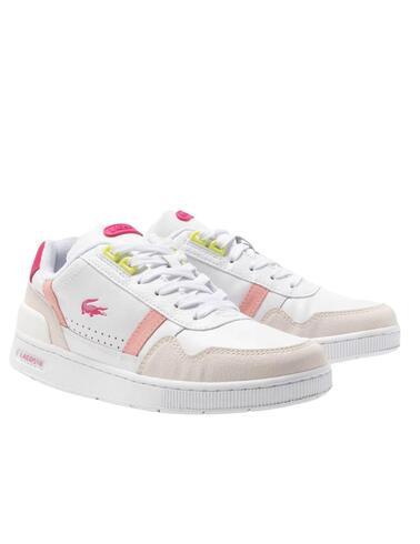 Zapatillas Lacoste T-Clip para mujer de piel