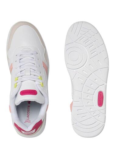 Zapatillas Lacoste T-Clip para mujer de piel