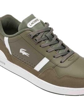 Zapatillas Lacoste T-Clip bicolor en  piel para hombre