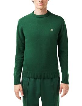 Jersey Lacoste de lana con cuello redondo para hombre