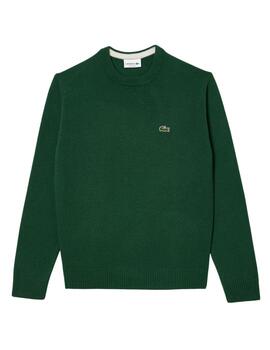 Jersey Lacoste de lana con cuello redondo para hombre