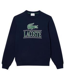 Sudadera unisex Lacoste con cocodrilo 3D en el pecho