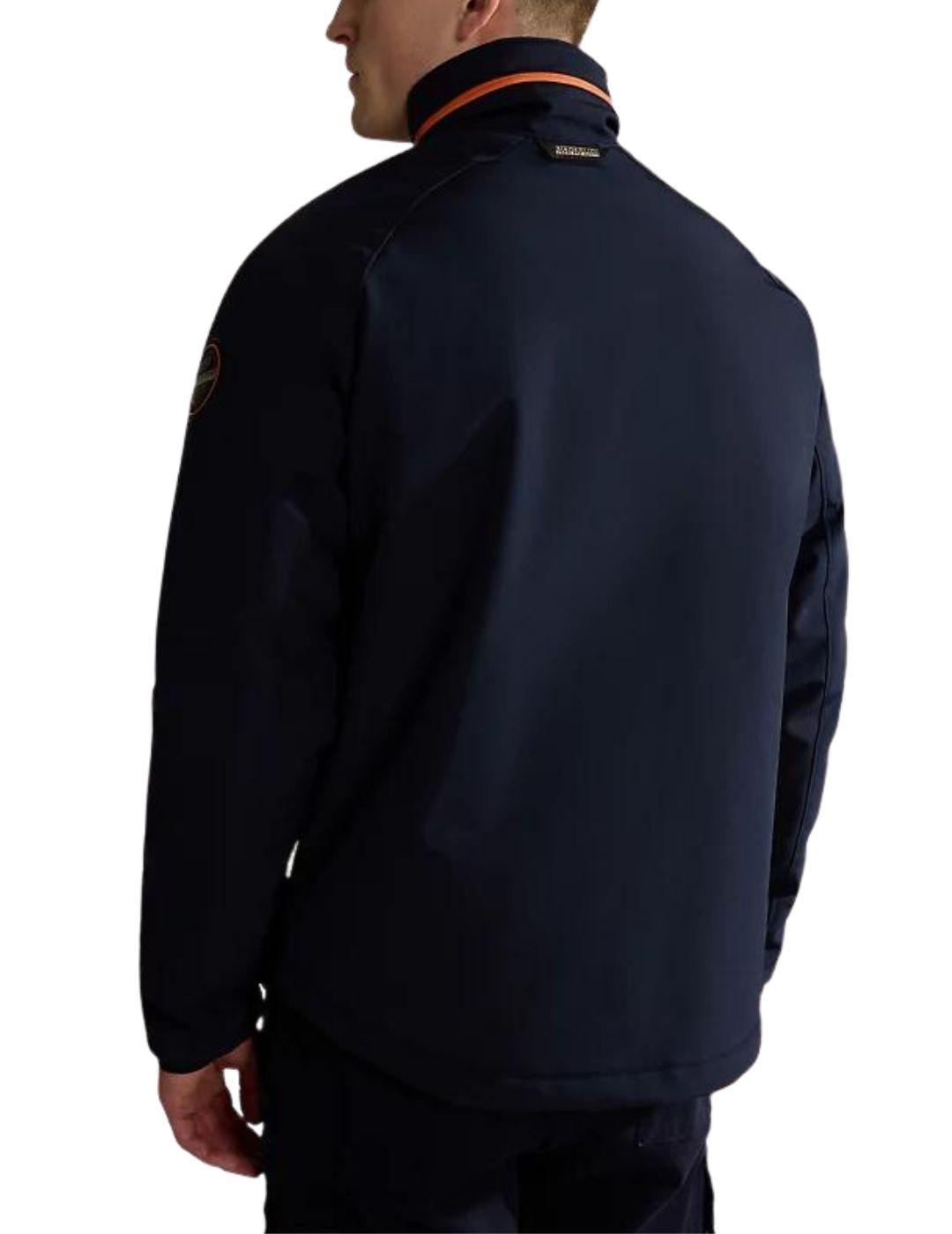 Chaqueta corta Napapijri Graham para hombre en azul marino