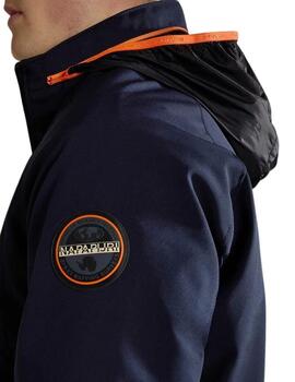 Chaqueta corta Napapijri Graham para hombre en azul marino