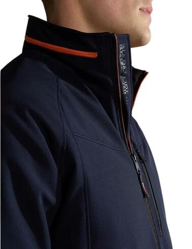 Chaqueta corta Napapijri Graham para hombre en azul marino