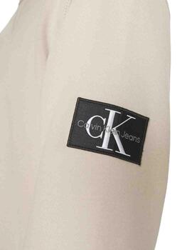 Sudadera Calvin Klein de felpa de algodón con cuello redondo