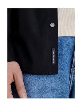 Camisa Calvin Klein slim fit de algodón elástico