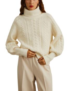 Jersey Lion of Porches con cuello alto con lana de alpaca