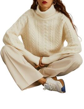 Jersey Lion of Porches con cuello alto con lana de alpaca