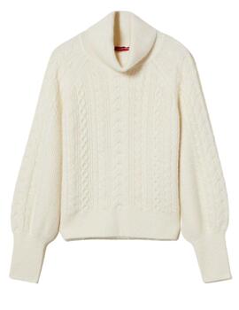 Jersey Lion of Porches con cuello alto con lana de alpaca