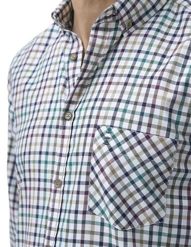 Camisa Florentino de cuadros slim fit de manga larga