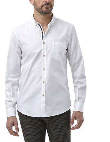 Camisa Florentino regular fit con detalles a contraste