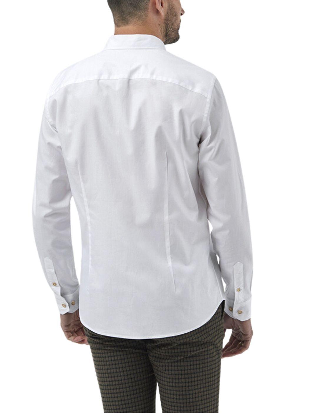 Camisa Florentino regular fit con detalles a contraste