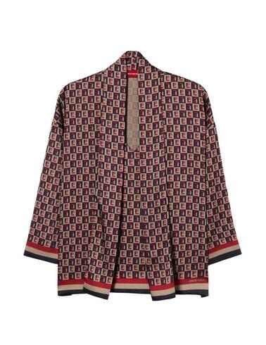 Blusa Lion of Porches estampado con monograma integral