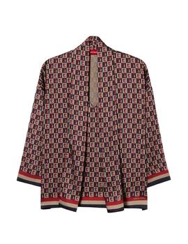Blusa Lion of Porches estampado con monograma integral