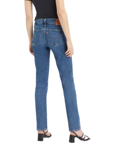 Pantalón Levi's® 712 slim con bolsillo ribeteado de mujer