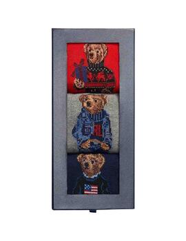 Pack de 3 calcetines Polo Ralph Lauren con Osito