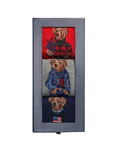 Pack de 3 calcetines Polo Ralph Lauren con Osito