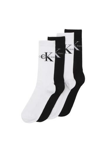 Pack de 4 calcetines Calvin Klein con logotipo Ck para mujer