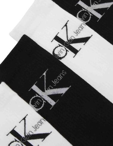 Pack de 4 calcetines Calvin Klein con logotipo Ck para mujer