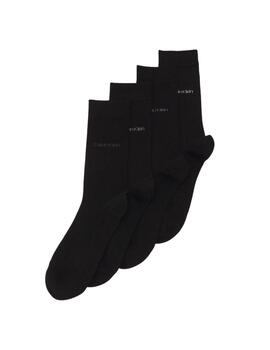 Pack de 4 calcetines Calvin Klein con logotipo
