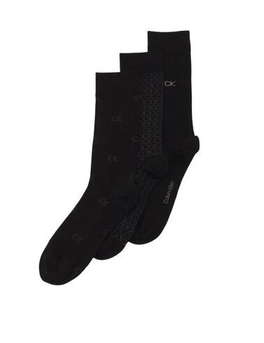 Pack de 3 calcetines Calvin Klein con logotipo