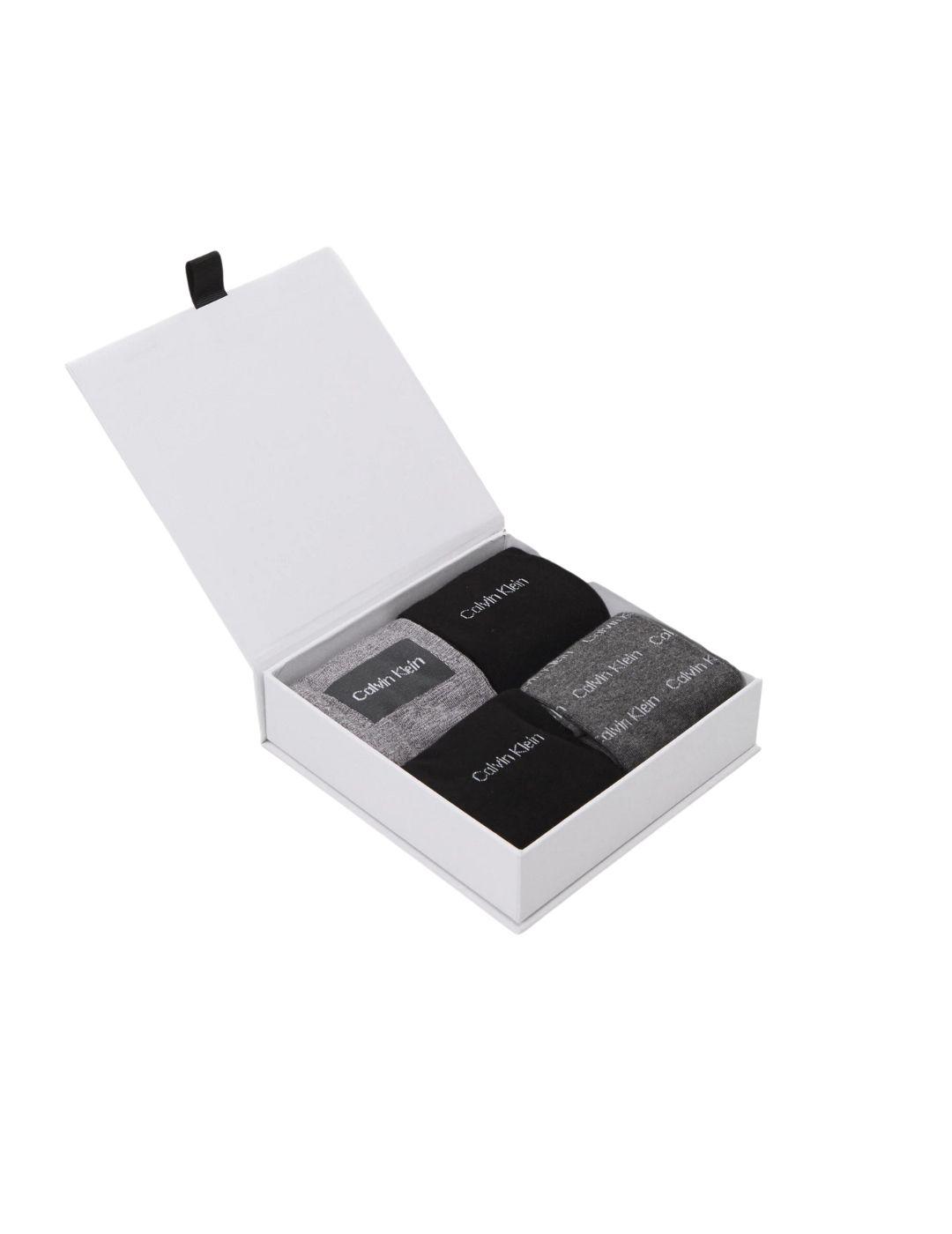Pack de 4 calcetines Calvin Klein con logotipo