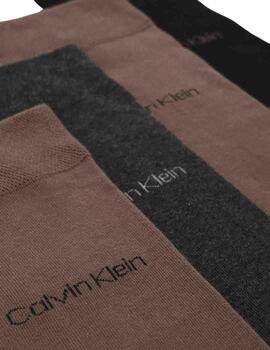 Pack de 4 calcetines Calvin Klein con logotipo