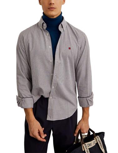 Camisa Lion of Porches de cuadros para hombre regular fit