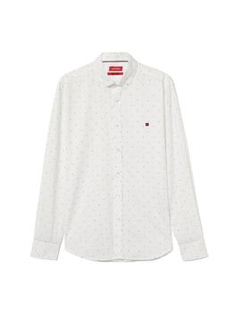 Camisa Lion of Porches de popelina estampada slim fit