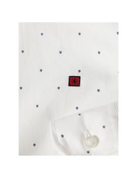Camisa Lion of Porches de popelina estampada slim fit