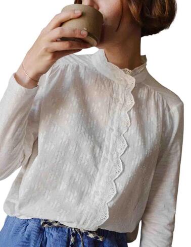 Camiseta romántica Indi & Cold combinada de mujer