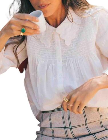 Camisa Indi & Cold con cuello festón