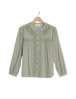 Camisa Indi & Cold con bordado Shiiffli de mujer