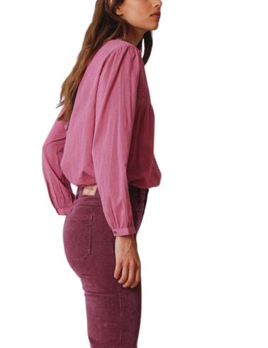Camisa Indi & Cold con bordado Shiiffli de mujer