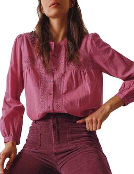Camisa Indi & Cold con bordado Shiiffli de mujer