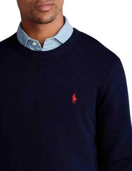 Jersey Polo Ralph Lauren de algodón con cuello redondo