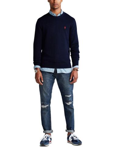 Jersey Polo Ralph Lauren de algodón con cuello redondo